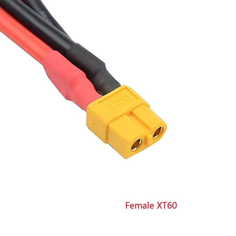 LINSYRC 3pcs XT60 Plug Parallel Battery Connector Cable 2-Males to 1-Female Adapter Splitter Y-Harness for DJI Phantom RC Mode Helicopter Quadcopter - Image 4